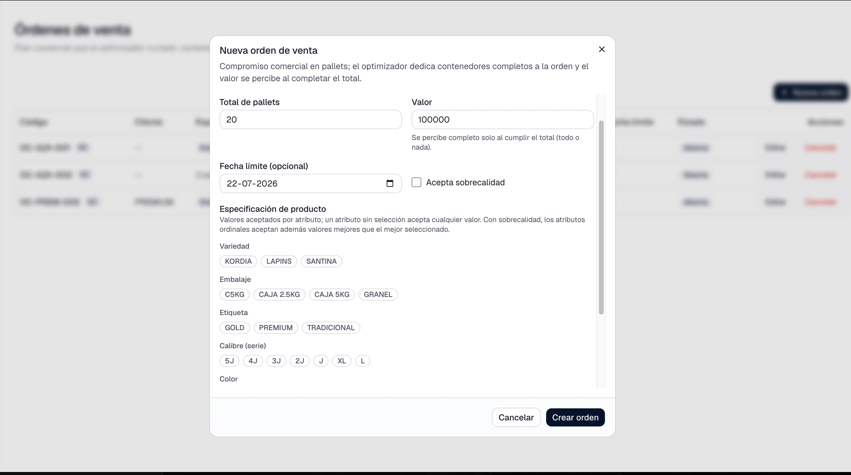 Containers tailored to each client